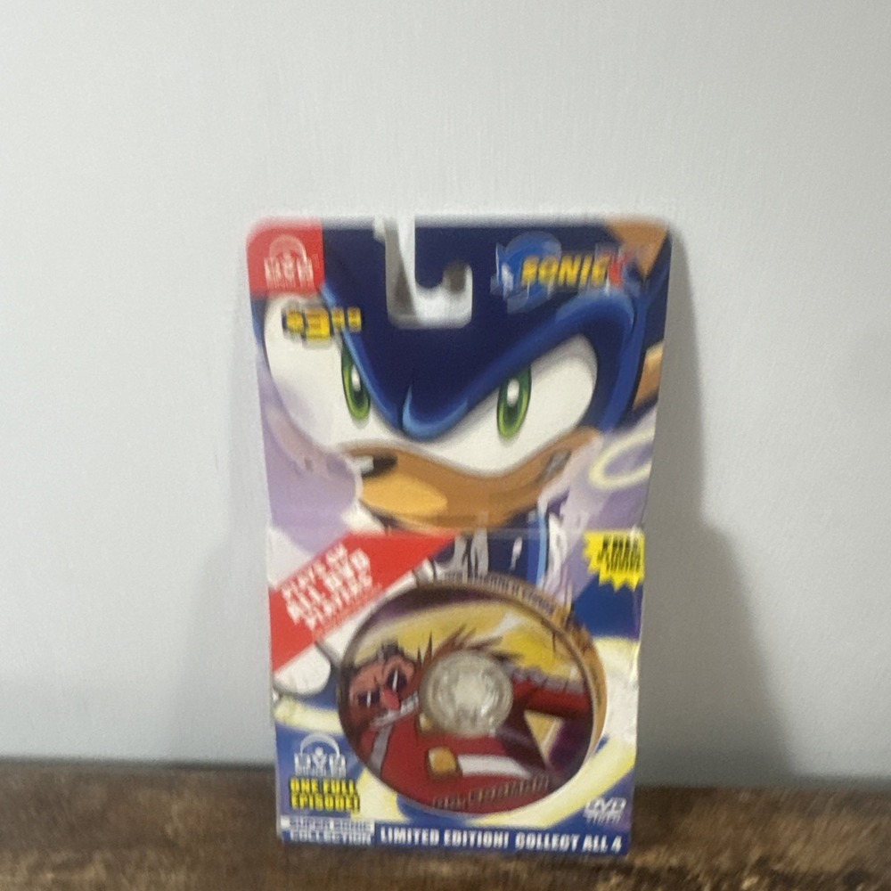 RARE Sonic X dvd singles limited edition one full episode With Sticker